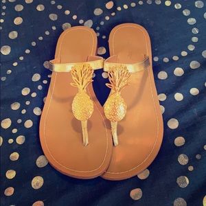 Lily Pulitzer for Target Pineapple Thong Sandals
